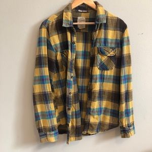 Golden yellow men’s flannel